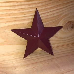 Farm House Brick Red Metal Star